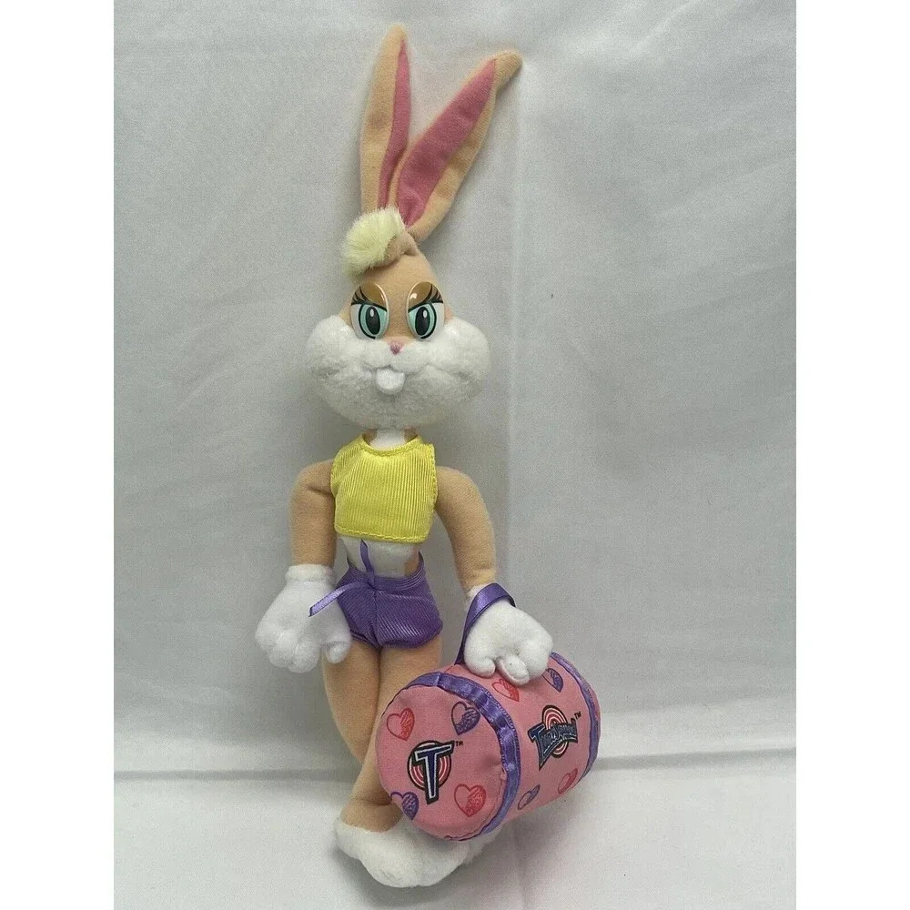 Vintage McDonald's Space Jam LOLA BUNNY Pink Plush 1996 Stuffed Animal Toy 9”